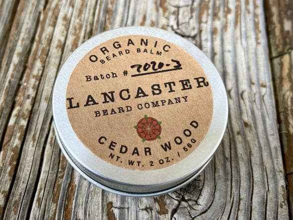 Lancaster Beard Company - Cedar Wood Organic Beard Balm: 0.5 Oz