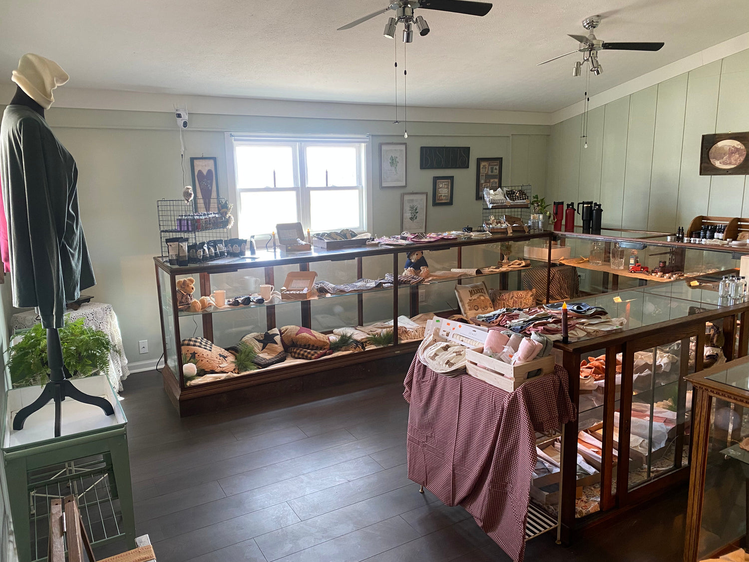 Quilts, rustic home decor, and artisan wellness products at 3 Feathers Mercantile
