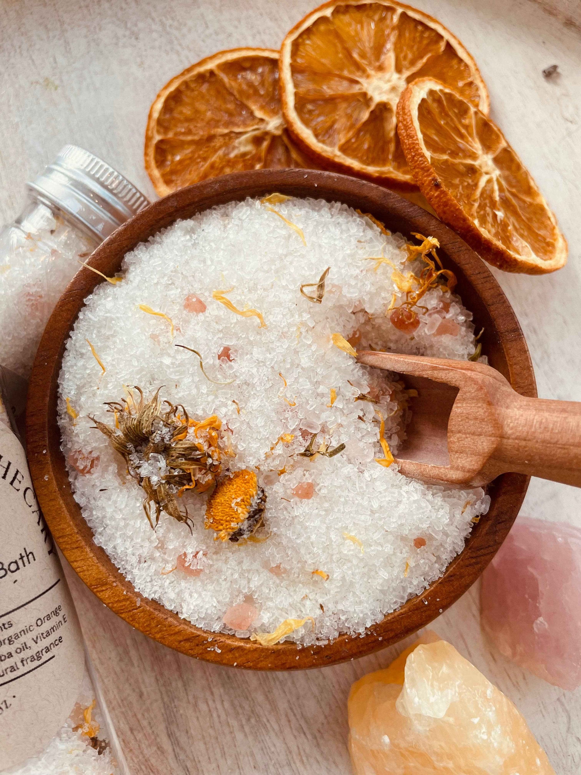 Sage & Stone Apothecary - Orange Mimosa Herbal Bath Salt Tube