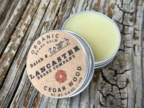 Lancaster Beard Company - Cedar Wood Organic Beard Balm: 0.5 Oz