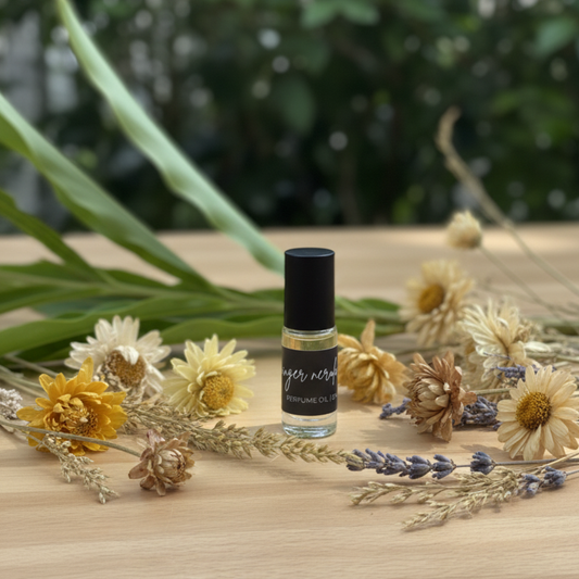Mini Perfume Oil: Palmarosa - 3 Feathers Design and Graphics & 3 Feathers Mercantile