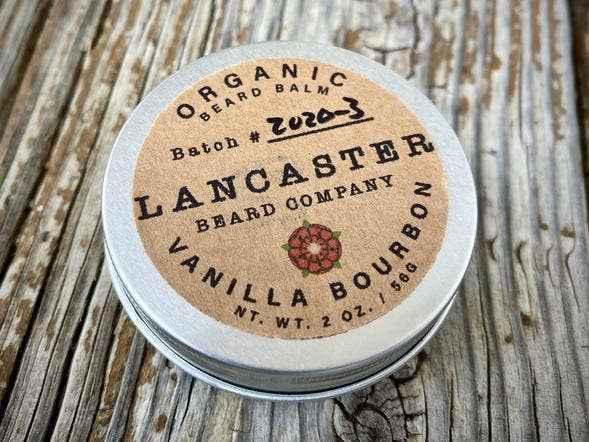 Lancaster Beard Company - Vanilla Bourbon Organic Beard Balm: 0.5 Oz