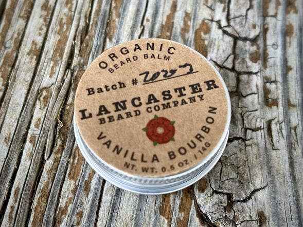 Lancaster Beard Company - Vanilla Bourbon Organic Beard Balm: 0.5 Oz