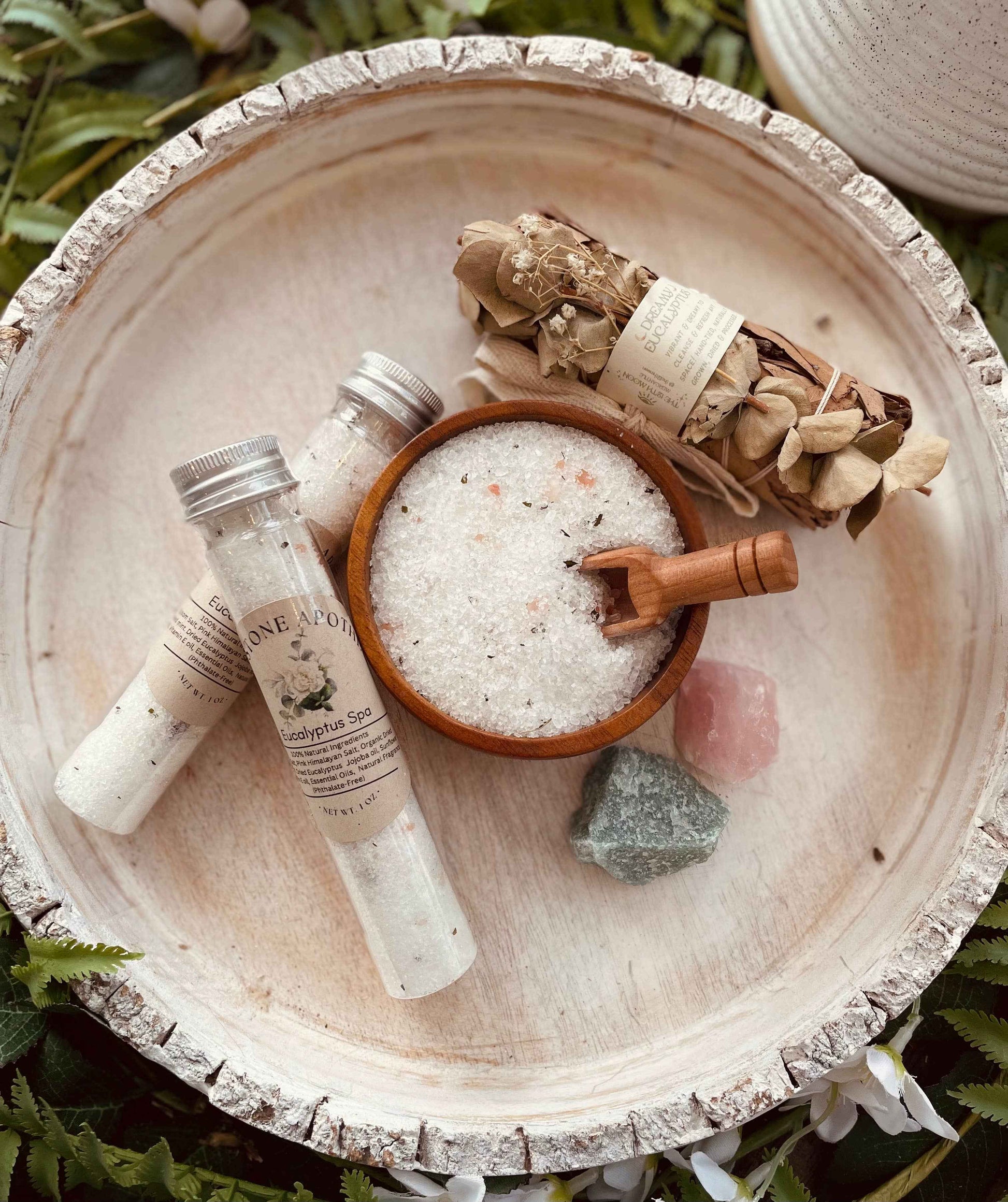 Sage & Stone Apothecary - Eucalyptus Spa Herbal Bath Salt Tubes