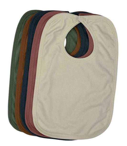 Organic Cotton Baby Bibs, Soft, Blank Baby bibs, Organic Bib: Natural