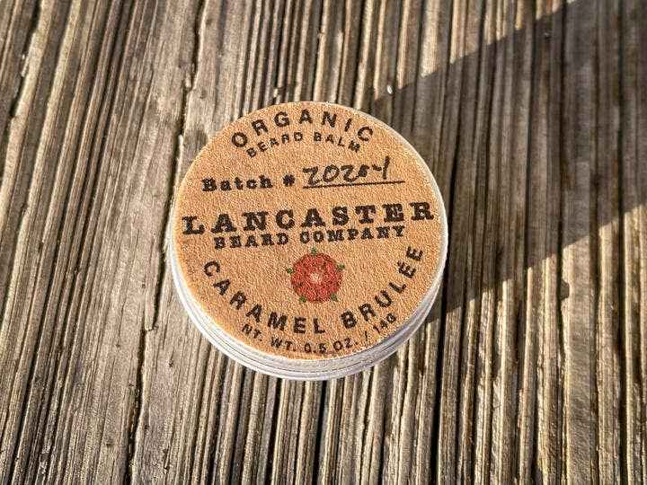 Lancaster Beard Company - Caramel Brulee Organic Beard Balm: 0.5 Oz