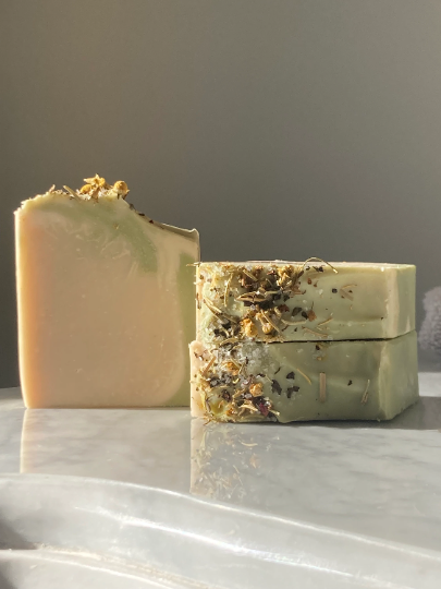 White Sage + Lavender Bar | All-Natural Plant-Based Soap - 3 Feathers Design and Graphics & 3 Feathers Mercantile