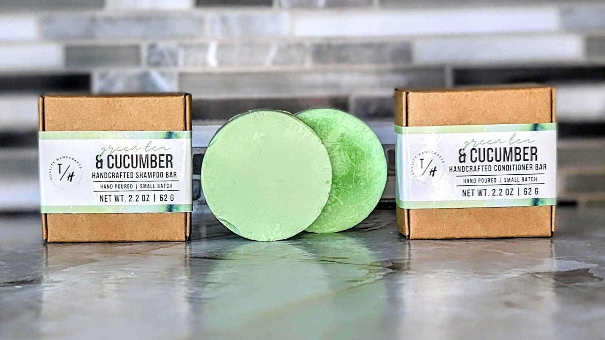 Toliver's Handmade - Solid Conditioner Bar - 1.8 oz - Wholesale or White Label: All Natural Rosemary Melon / Labeled