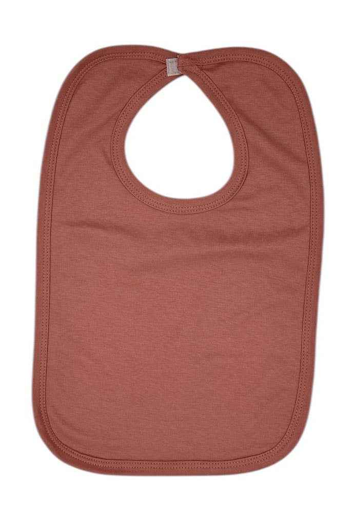 Organic Cotton Baby Bibs, Soft, Blank Baby bibs, Organic Bib: Mauve