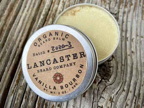 Lancaster Beard Company - Vanilla Bourbon Organic Beard Balm: 0.5 Oz
