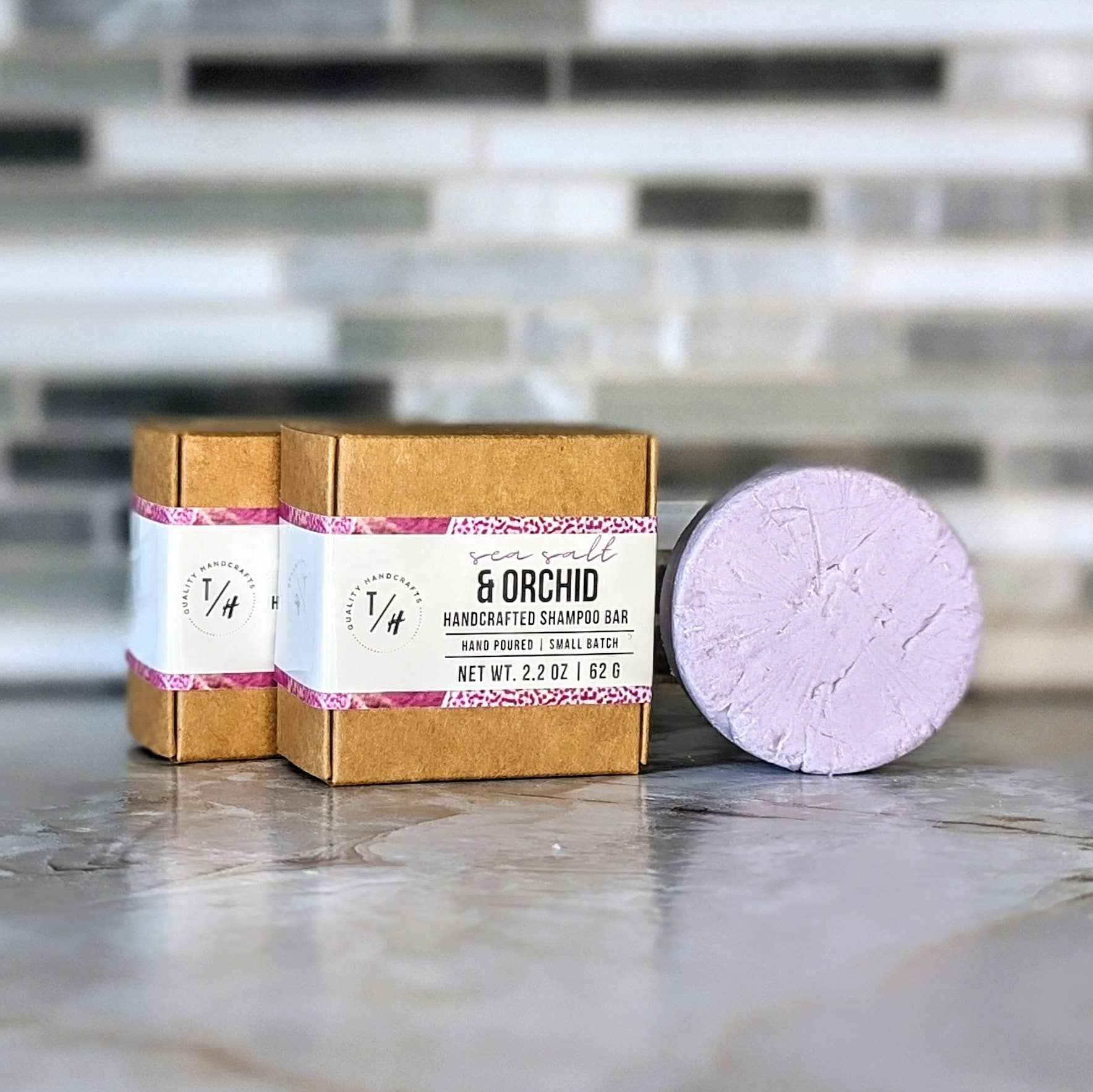 Toliver's Handmade - Solid Shampoo Bar - 2 oz - Wholesale or White Label: Labeled / All Natural Rosemary Melon