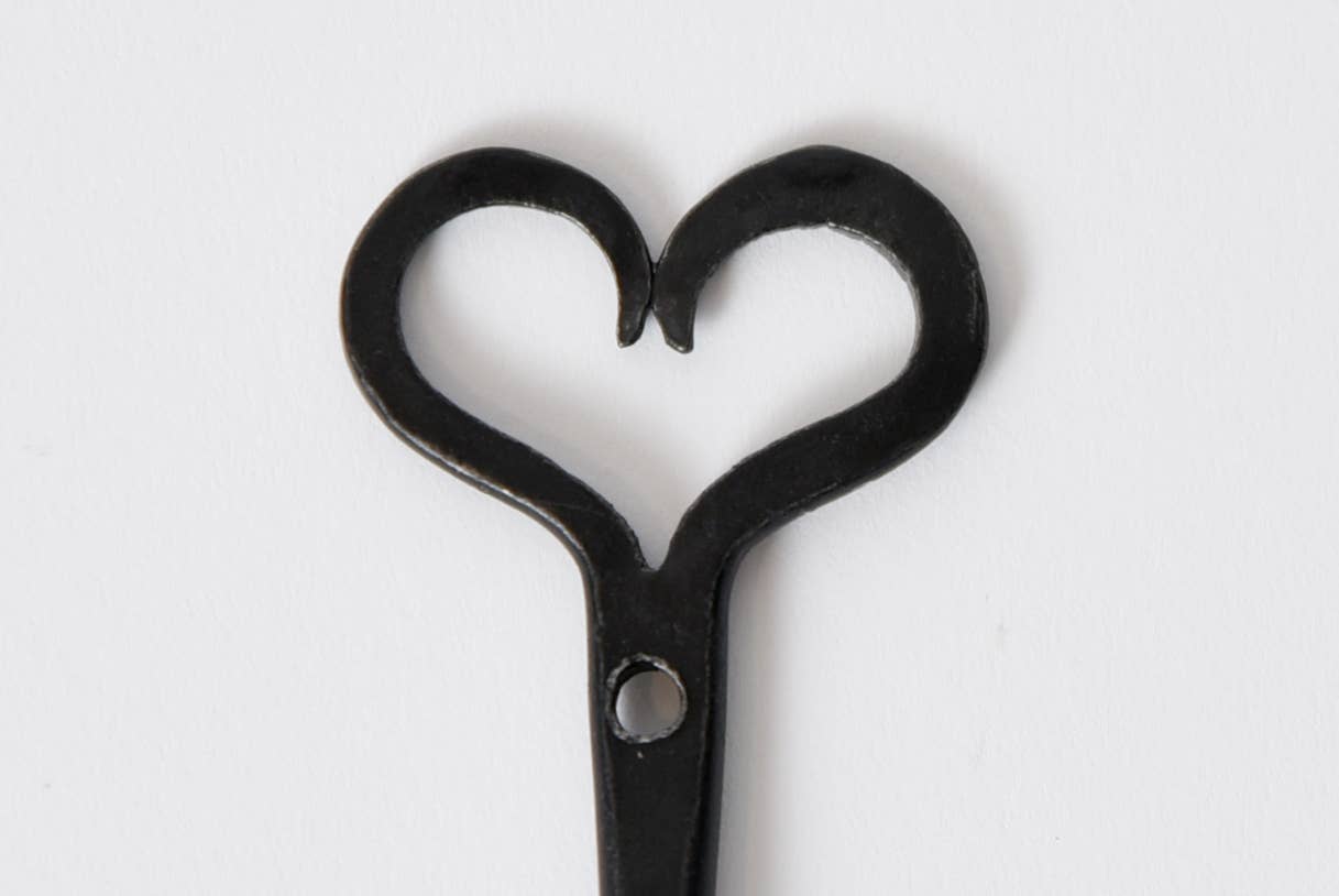 Iron Sconce Taper Holder with Heart - 3 Feathers Design and Graphics & 3 Feathers Mercantile