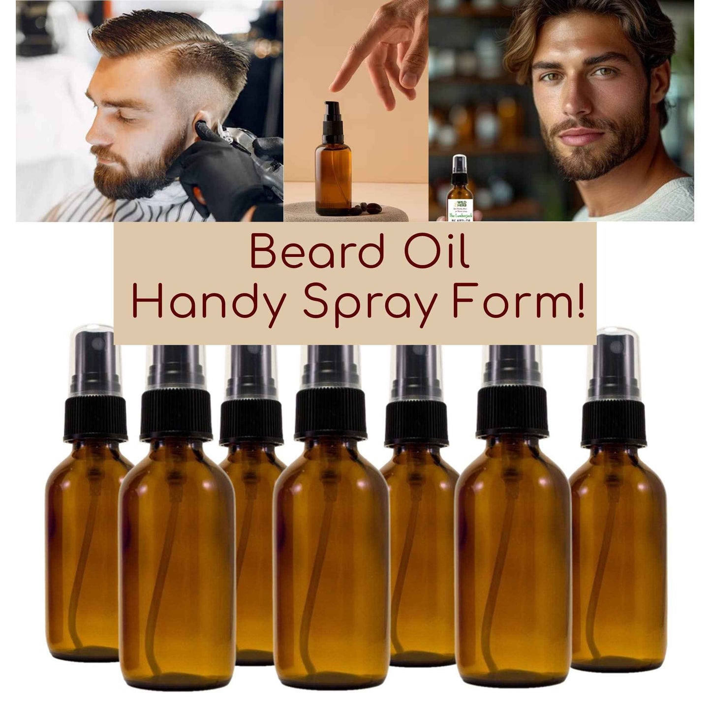 Conditioning Beard Oil for Men |Pure Natural High Grade Oils: Add Wild Herb Label / The Outlaw