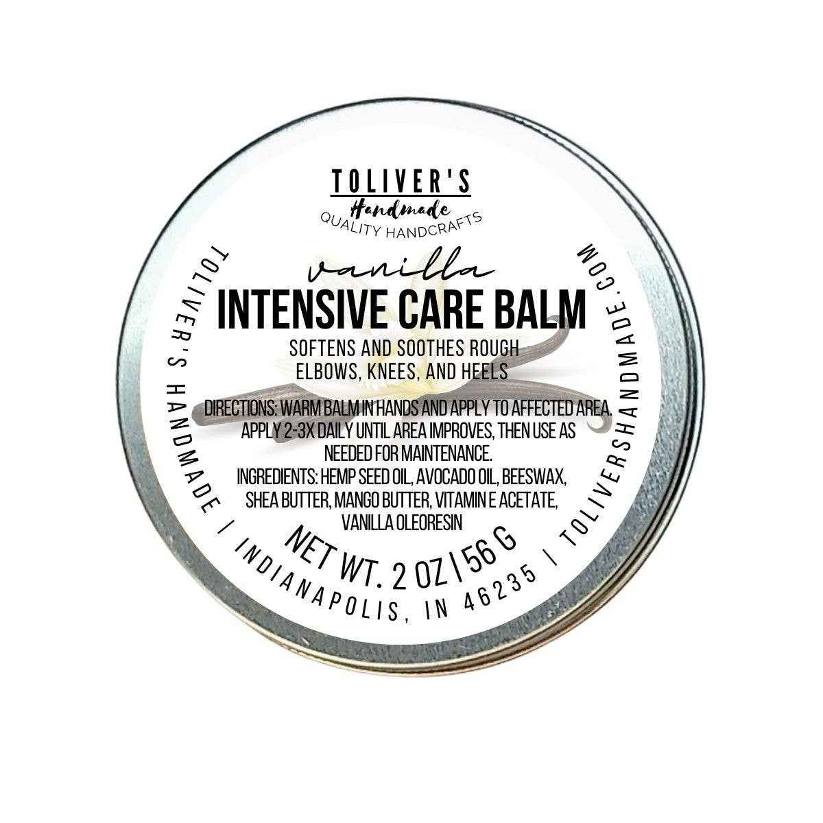 Toliver's Handmade - Intensive Elbow, Knee, & Heel Balm - Wholesale / White Label: Labeled / All Natural Frankincense / 1 oz