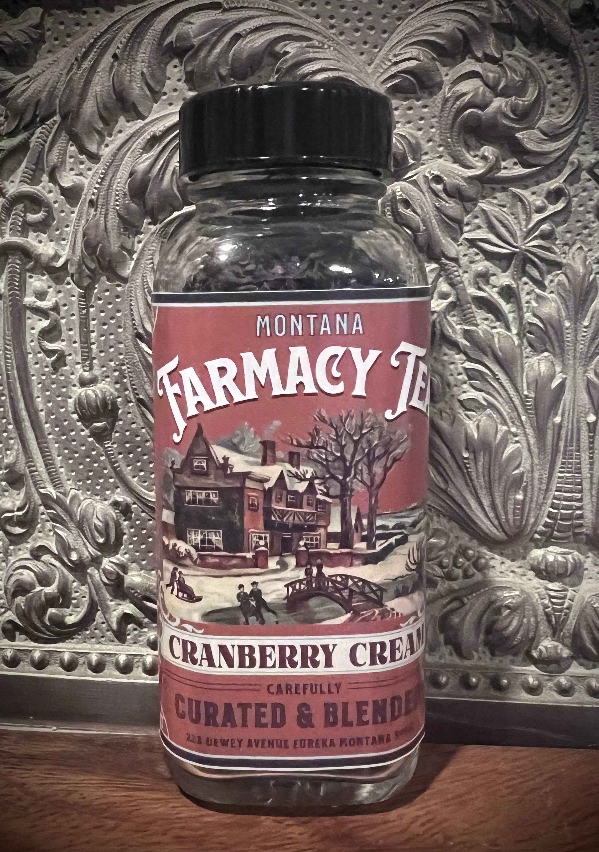 Montana Farmacy - Cranberry and Cream Vintage Holiday/ Christmas Tea