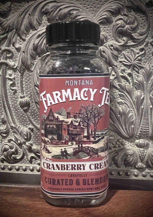 Montana Farmacy - Cranberry and Cream Vintage Holiday/ Christmas Tea