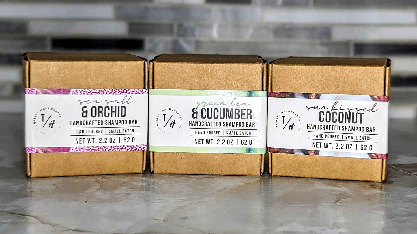 Toliver's Handmade - Solid Shampoo Bar - 2 oz - Wholesale or White Label: Labeled / All Natural Rosemary Melon