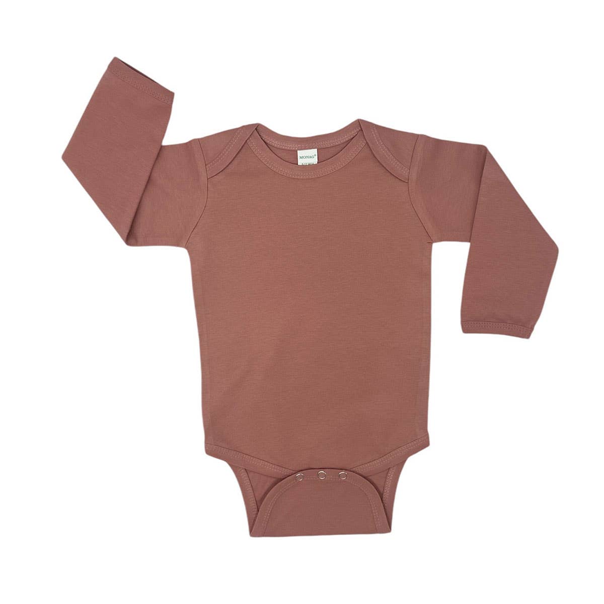 Organic Long Sleeve Baby Bodysuit, Sustainable Baby Creeper : Harbor Blue / 3-6M - 3 Feathers Design and Graphics & 3 Feathers Mercantile
