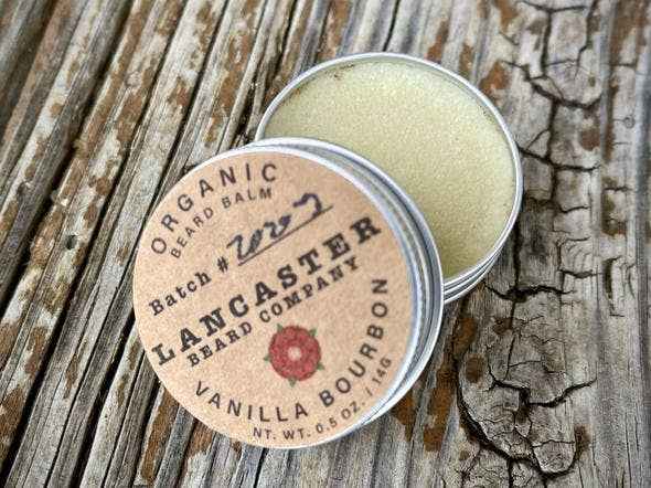 Lancaster Beard Company - Vanilla Bourbon Organic Beard Balm: 0.5 Oz