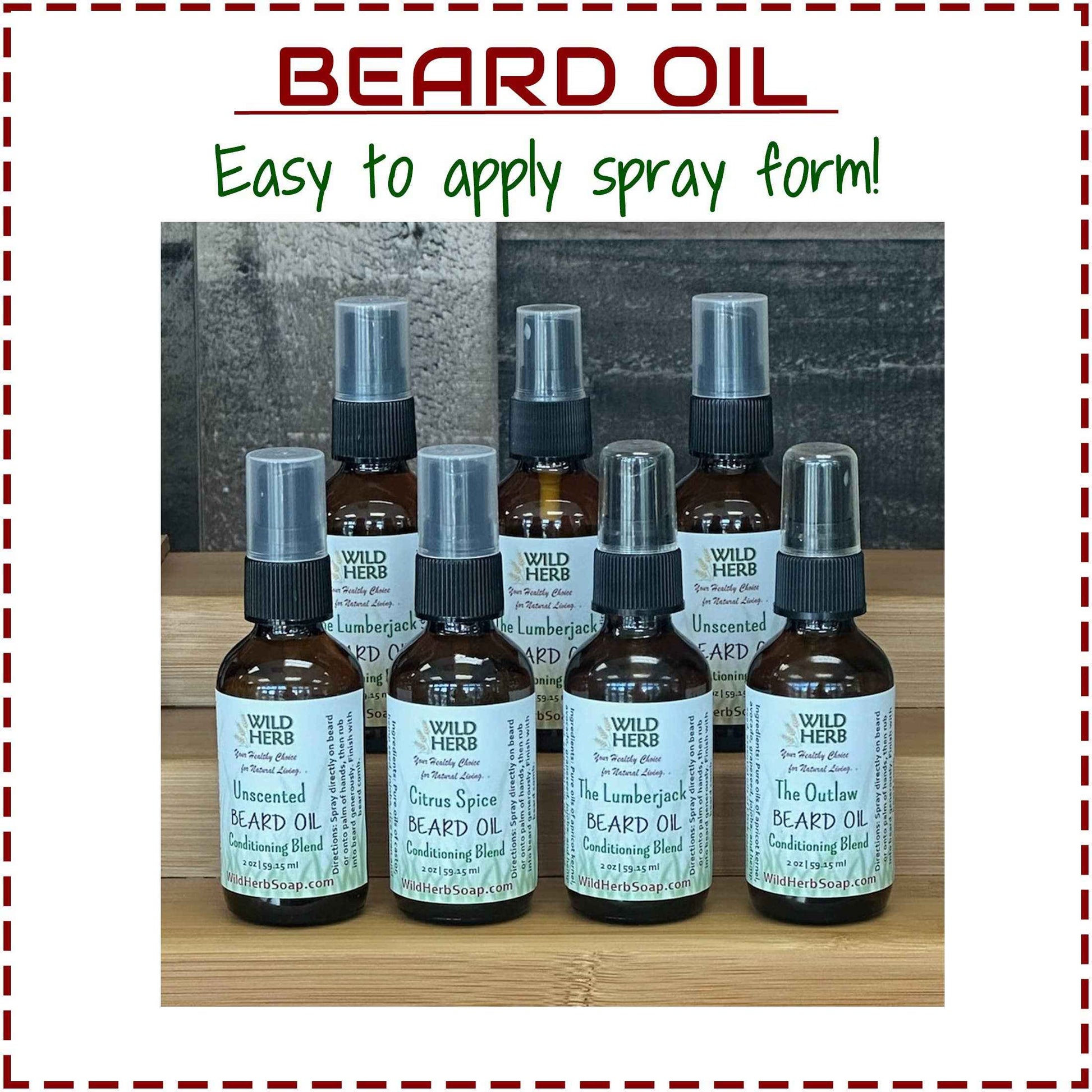 Conditioning Beard Oil for Men |Pure Natural High Grade Oils: Add Wild Herb Label / The Outlaw