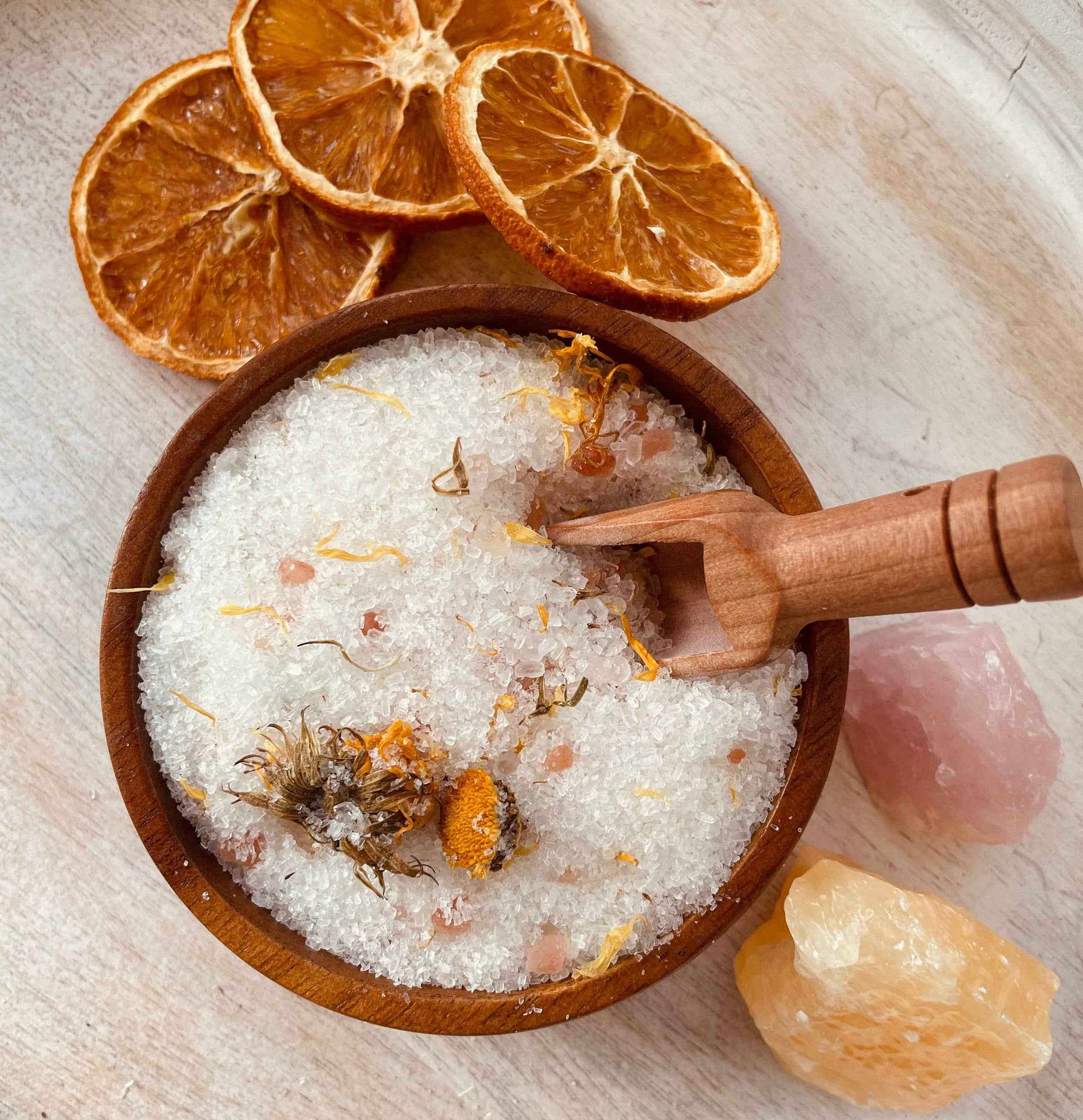 Sage & Stone Apothecary - Orange Mimosa Herbal Bath Salt Tube