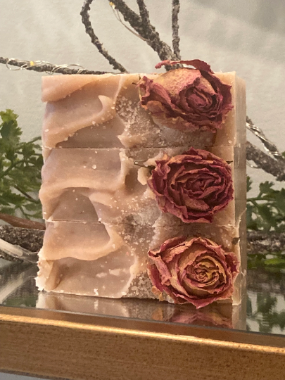 Sandalwood Rose Bar Soap | Maine Made - 3 Feathers Design and Graphics & 3 Feathers Mercantile