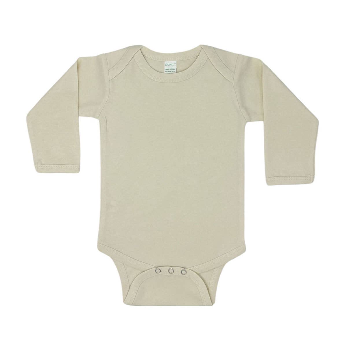 Organic Long Sleeve Baby Bodysuit, Sustainable Baby Creeper : Mauve / 6-12M - 3 Feathers Design and Graphics & 3 Feathers Mercantile