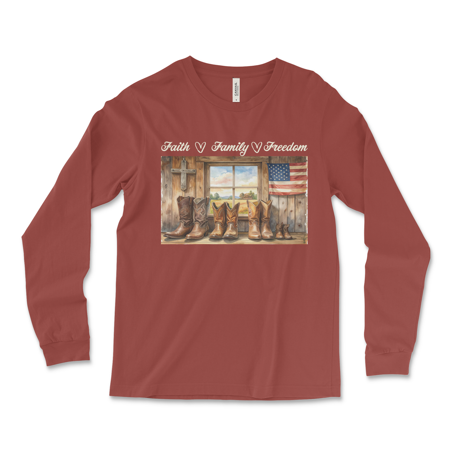 Heritage Collection -  Faith Family Freedom  – Unisex Jersey Long Sleeve
