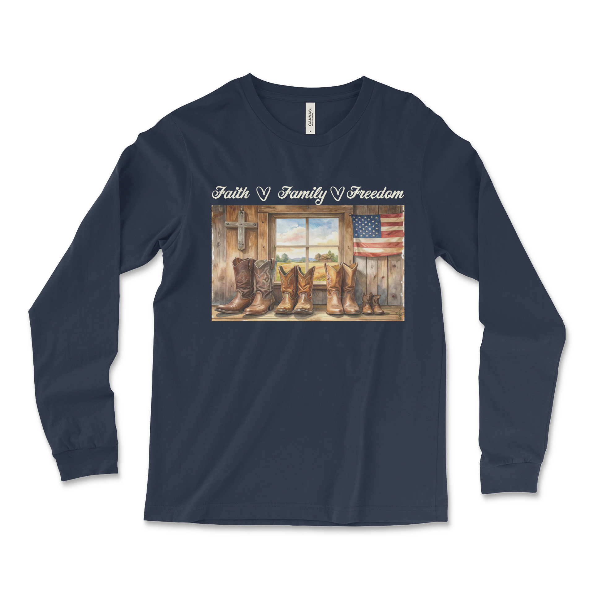 Heritage Collection -  Faith Family Freedom  – Unisex Jersey Long Sleeve