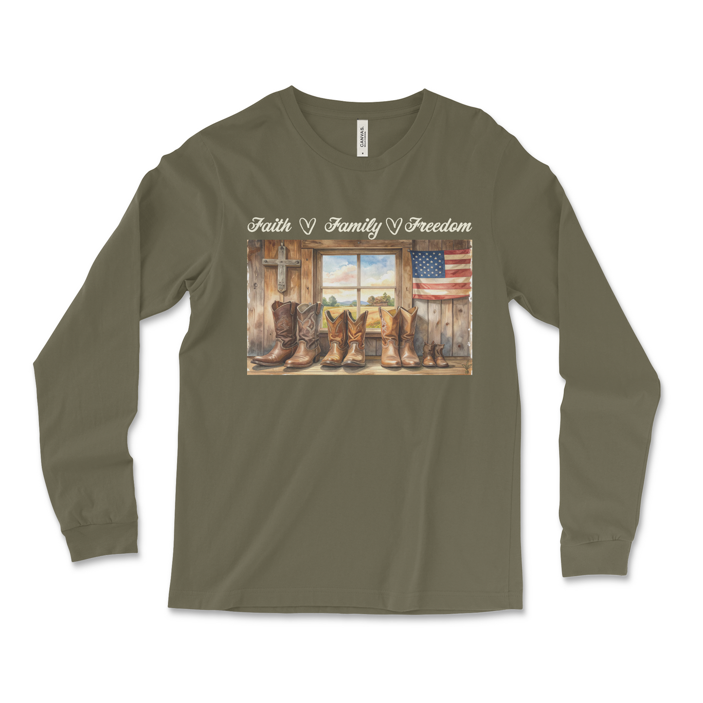 Heritage Collection -  Faith Family Freedom  – Unisex Jersey Long Sleeve