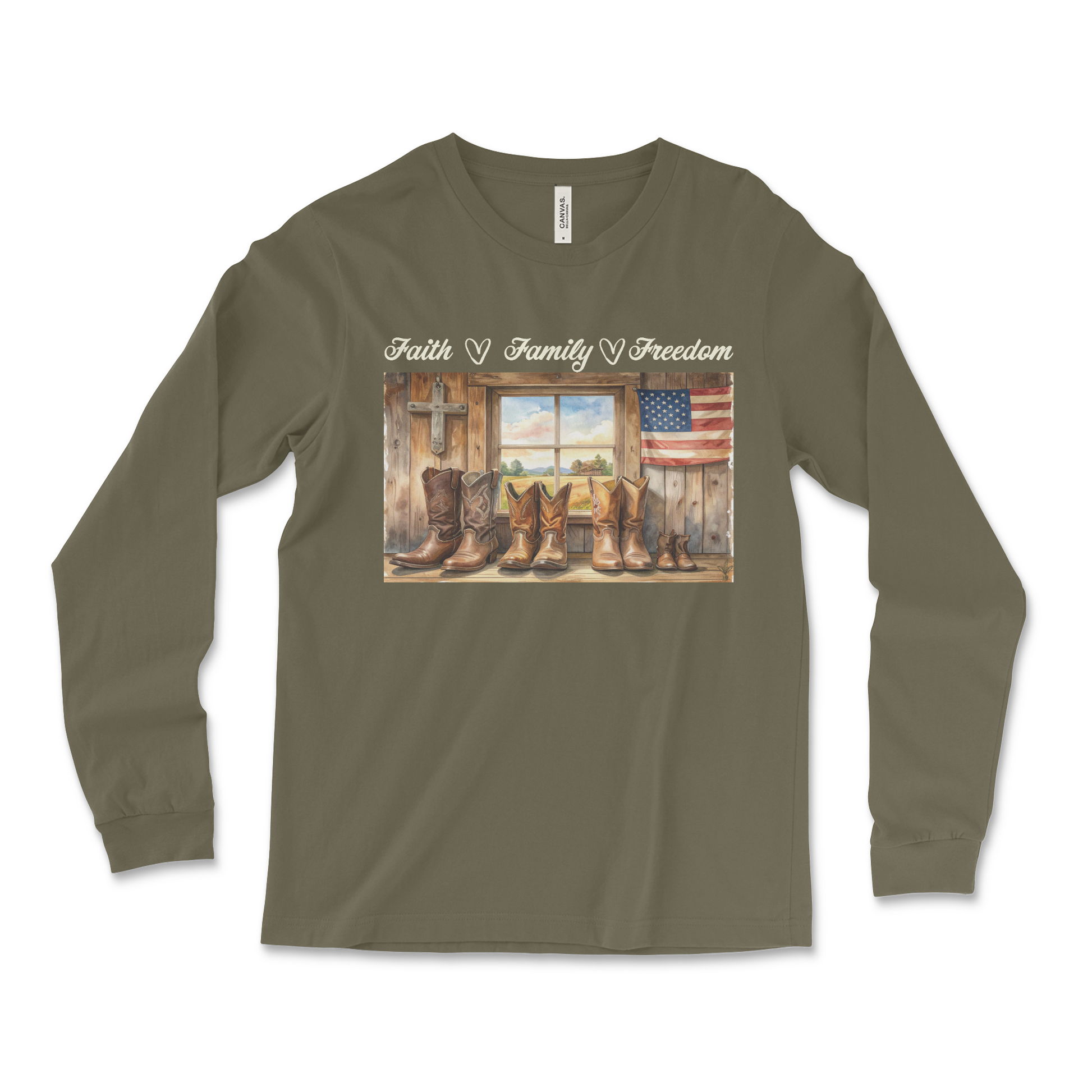 Heritage Collection -  Faith Family Freedom  – Unisex Jersey Long Sleeve