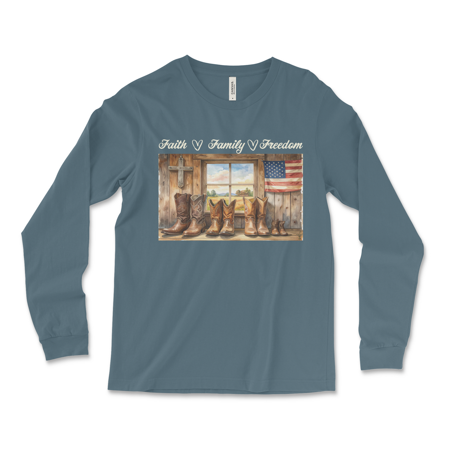 Heritage Collection -  Faith Family Freedom  – Unisex Jersey Long Sleeve