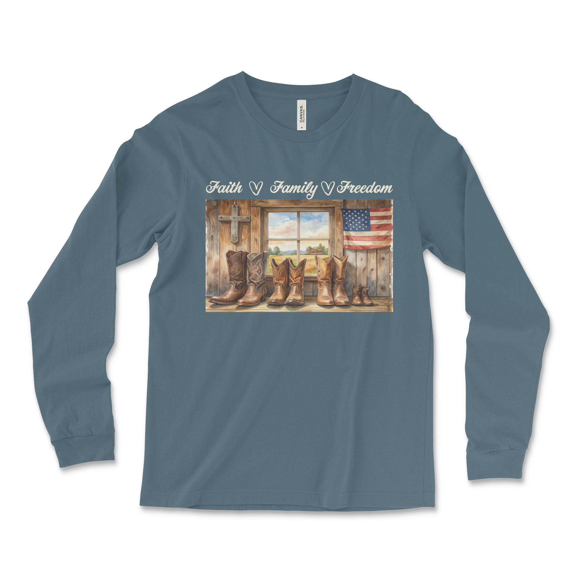 Heritage Collection -  Faith Family Freedom  – Unisex Jersey Long Sleeve