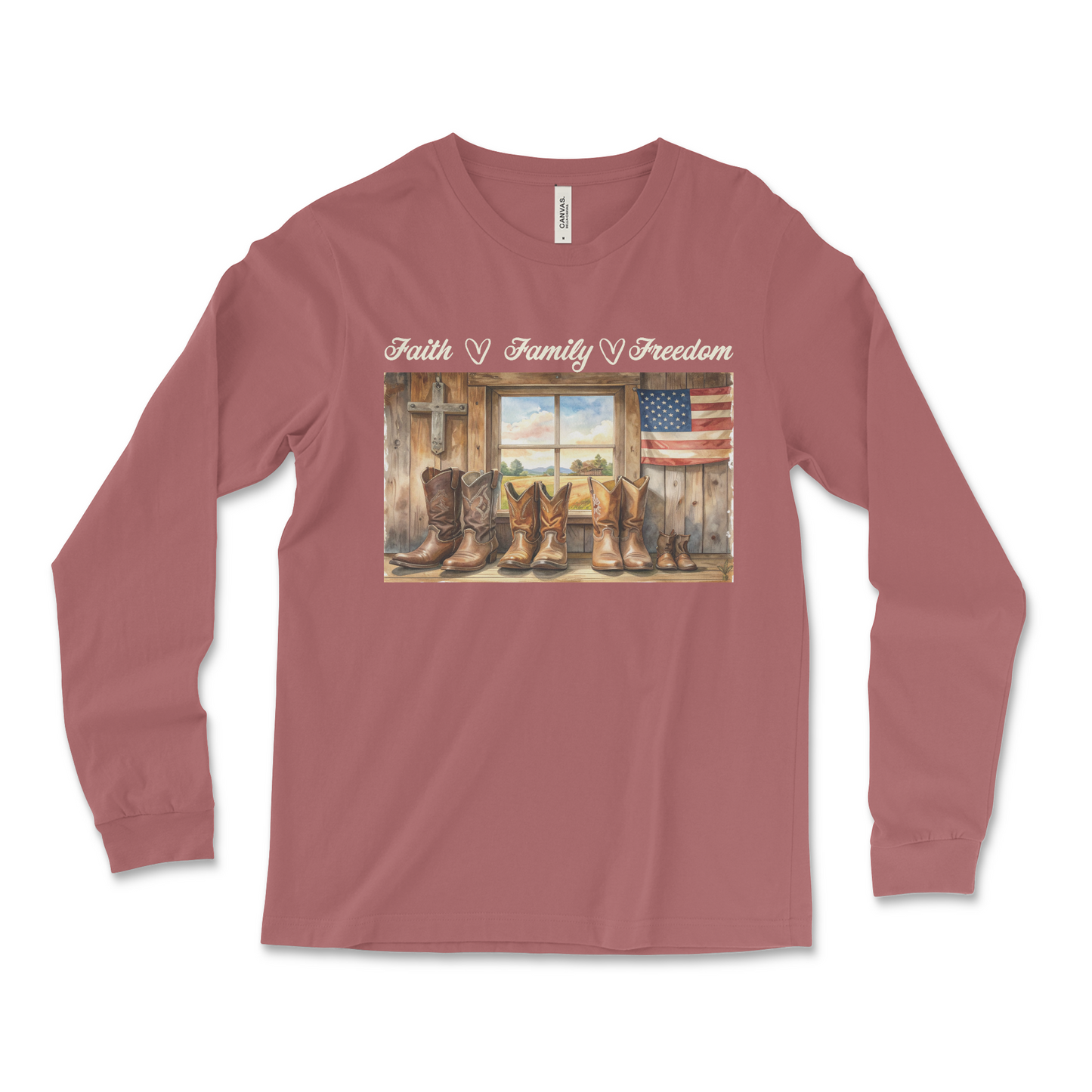 Heritage Collection -  Faith Family Freedom  – Unisex Jersey Long Sleeve