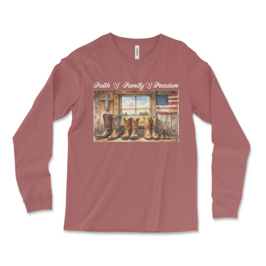 Heritage Collection -  Faith Family Freedom  – Unisex Jersey Long Sleeve