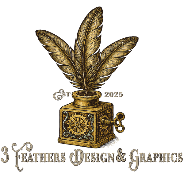 3 Feathers Enterprises LLC operating as 3 Feathers Design and Graphics & 3 Feathers Mercantile