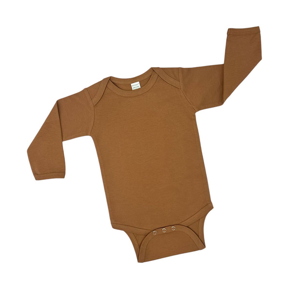 Organic Long Sleeve Baby Bodysuit, Sustainable Baby Creeper : Cactus Green / 3-6M - 3 Feathers Design and Graphics & 3 Feathers Mercantile
