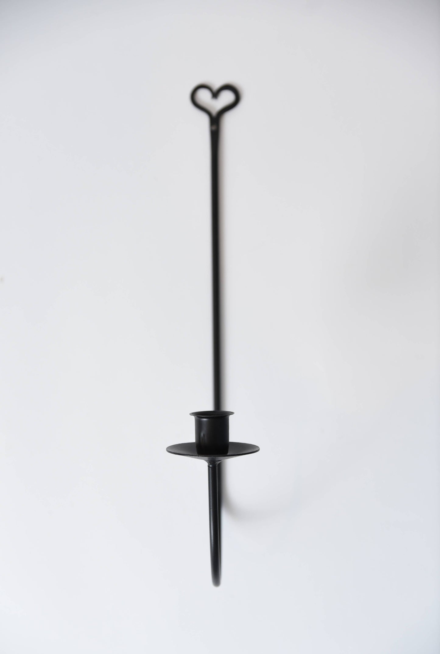 Iron Sconce Taper Holder with Heart - 3 Feathers Design and Graphics & 3 Feathers Mercantile