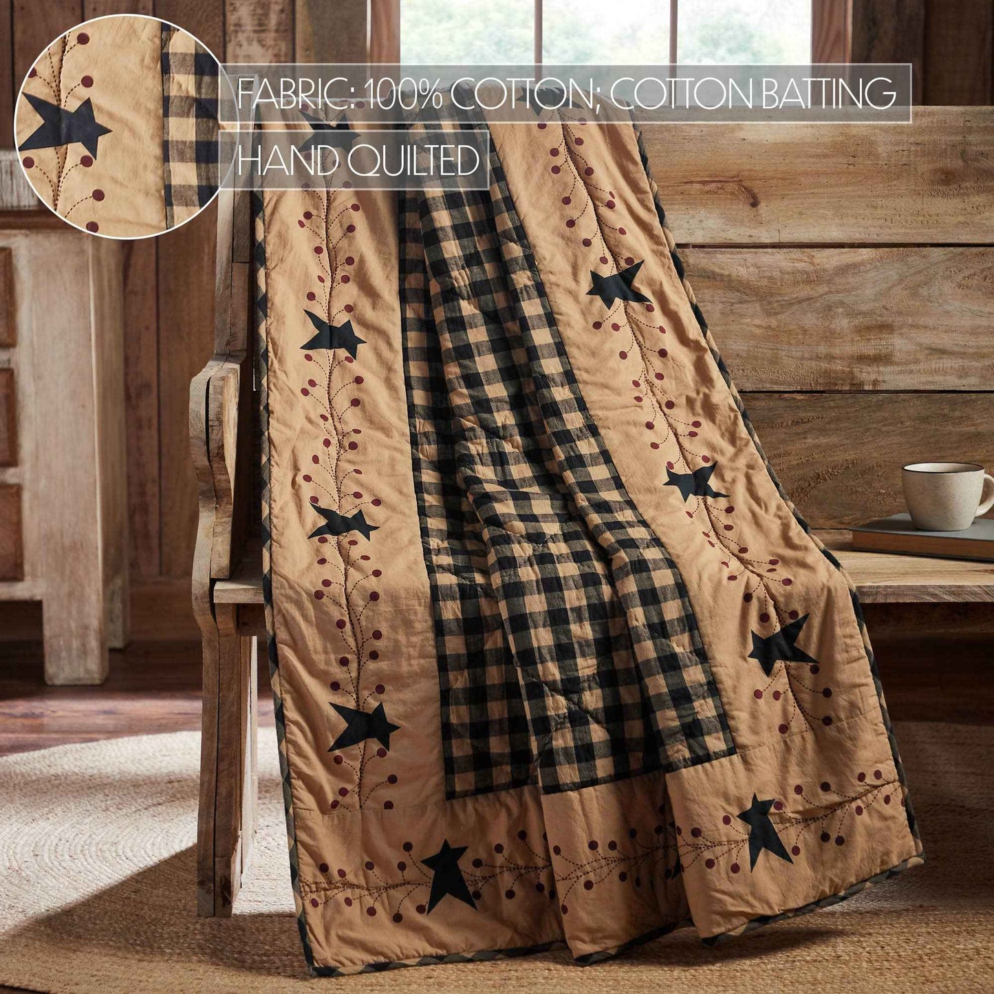 Pip Vinestar Quilted Throw 50x60