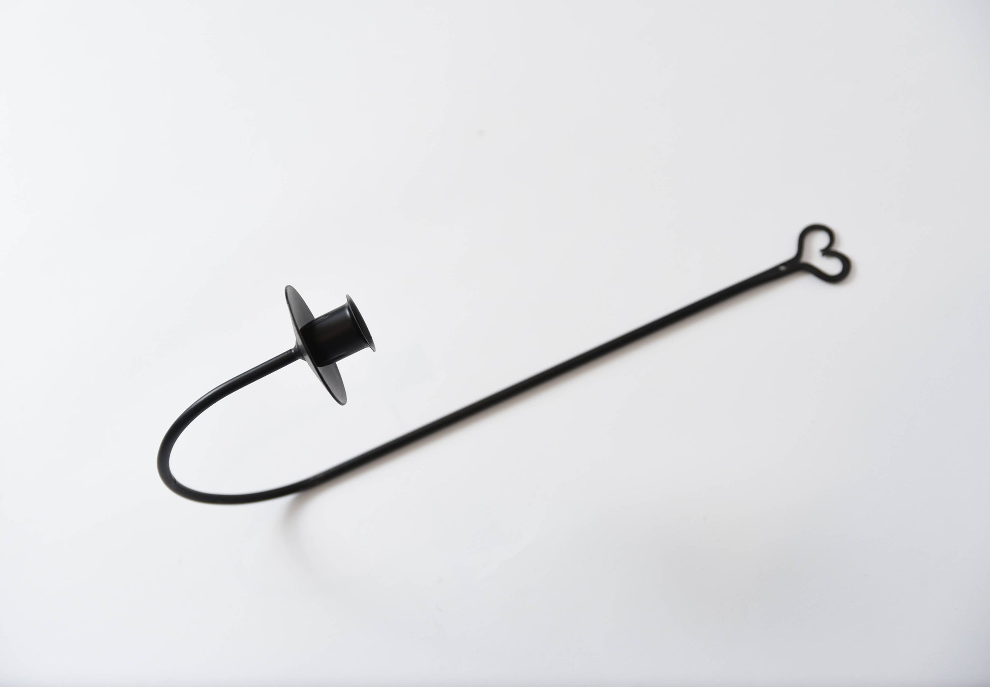 Iron Sconce Taper Holder with Heart - 3 Feathers Design and Graphics & 3 Feathers Mercantile