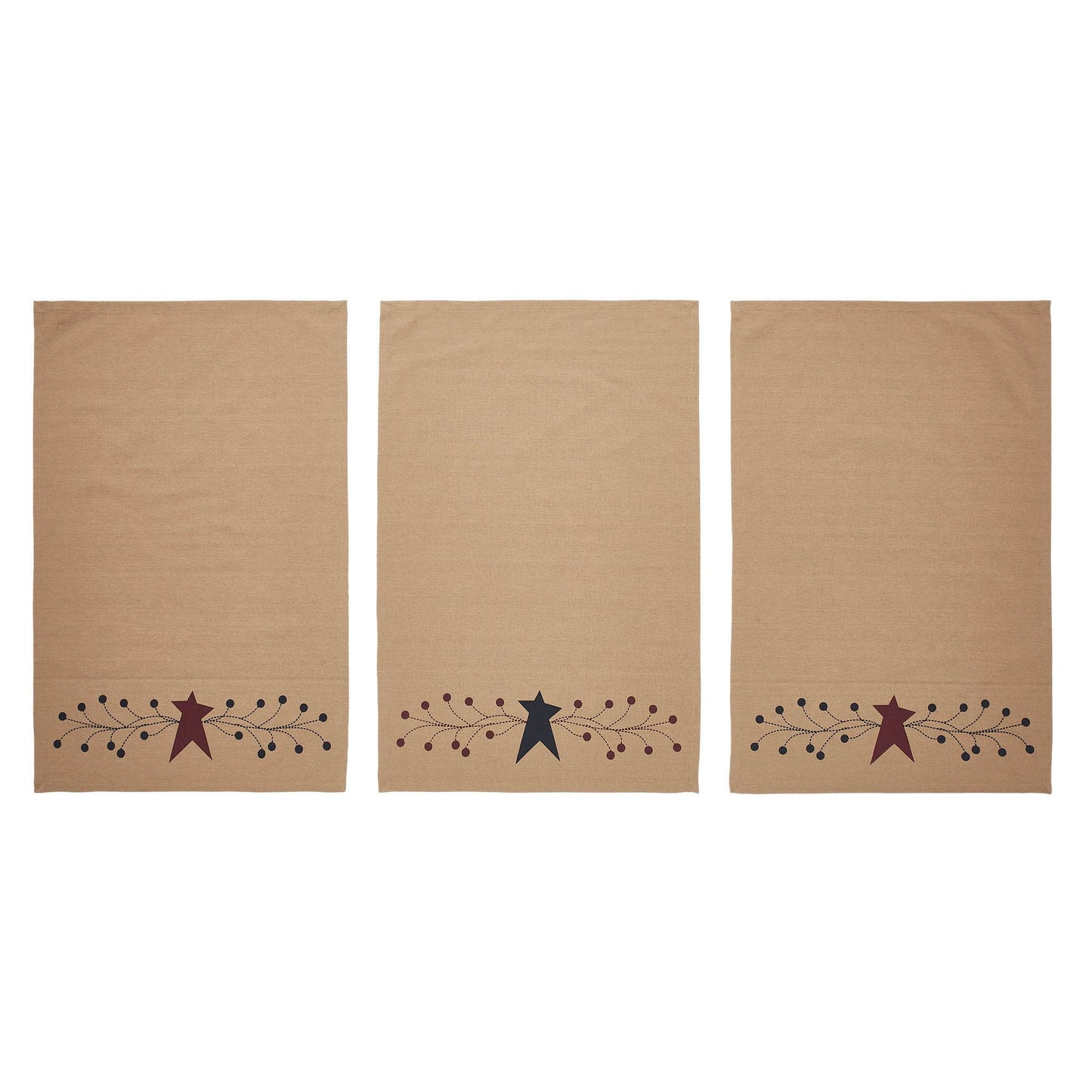 Pip Vinestar Tea Towel Set of 3 19x28 - 3 Feathers Design and Graphics & 3 Feathers Mercantile