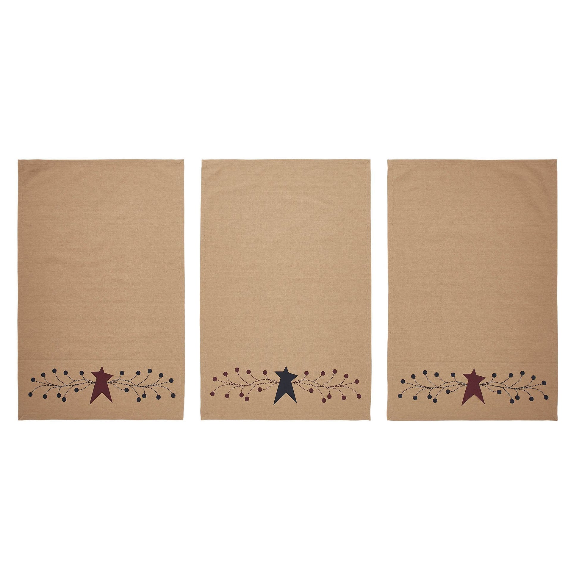 Pip Vinestar Tea Towel Set of 3 19x28 - 3 Feathers Design and Graphics & 3 Feathers Mercantile
