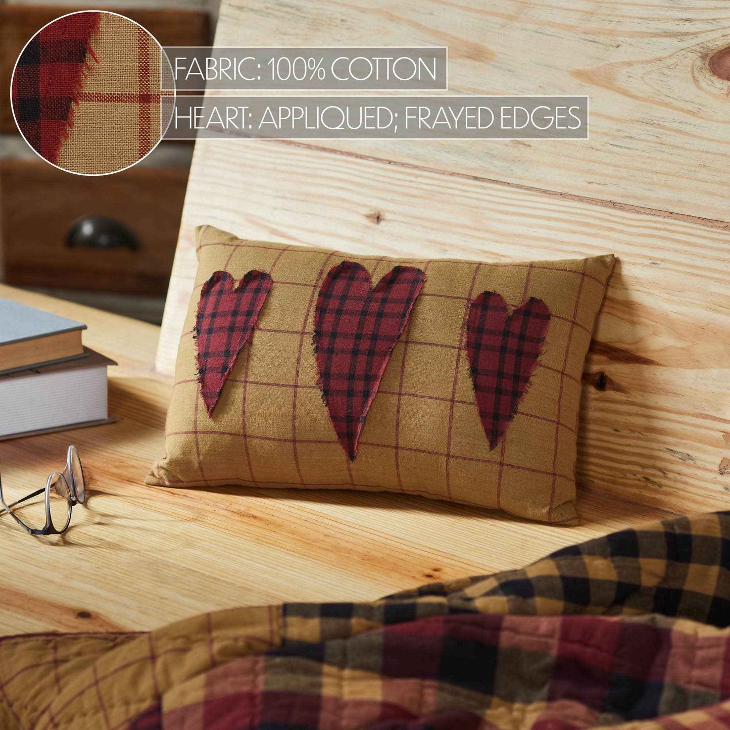 Connell Heart Pillow 9.5x14