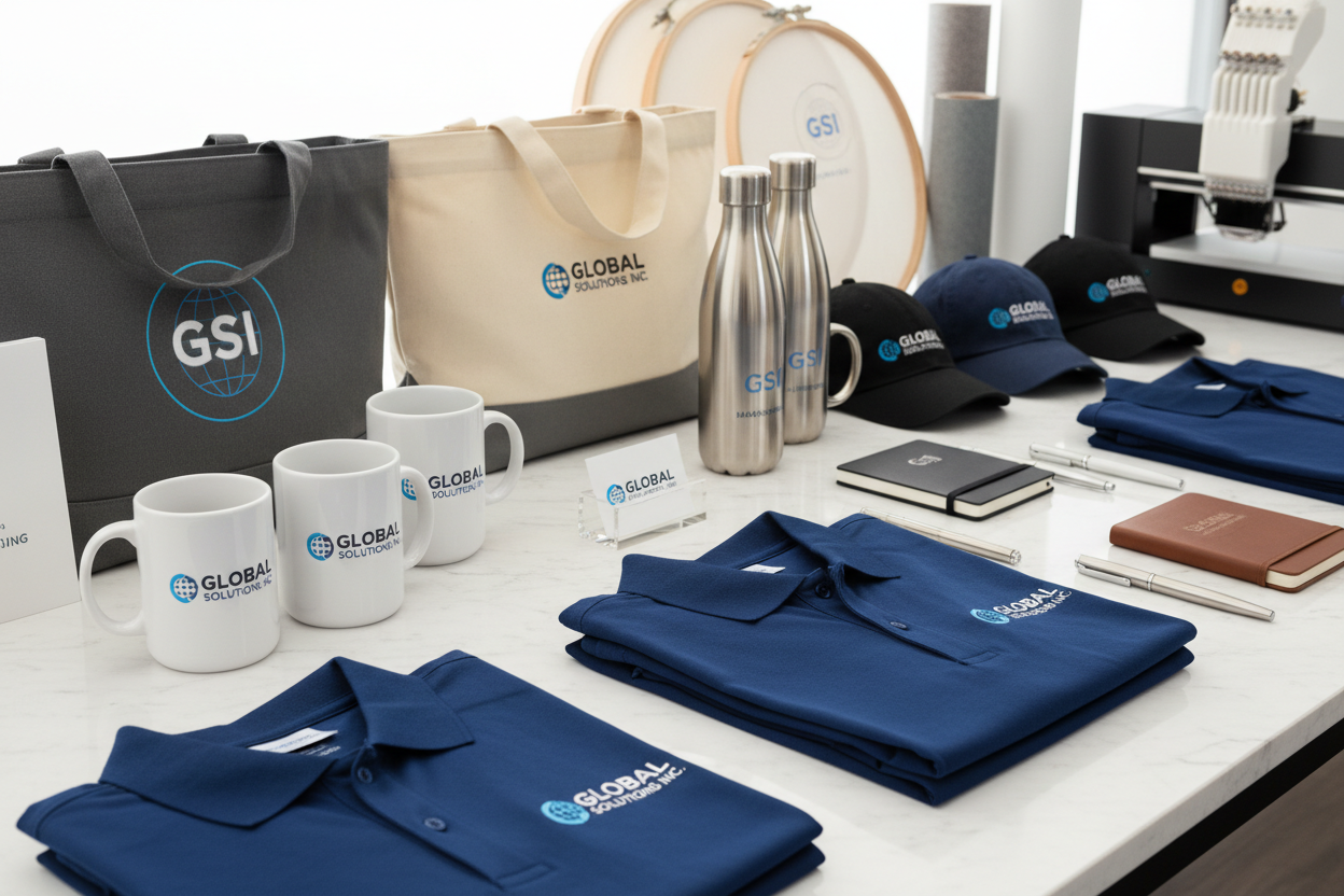 Corporate Branded Merchandise Display