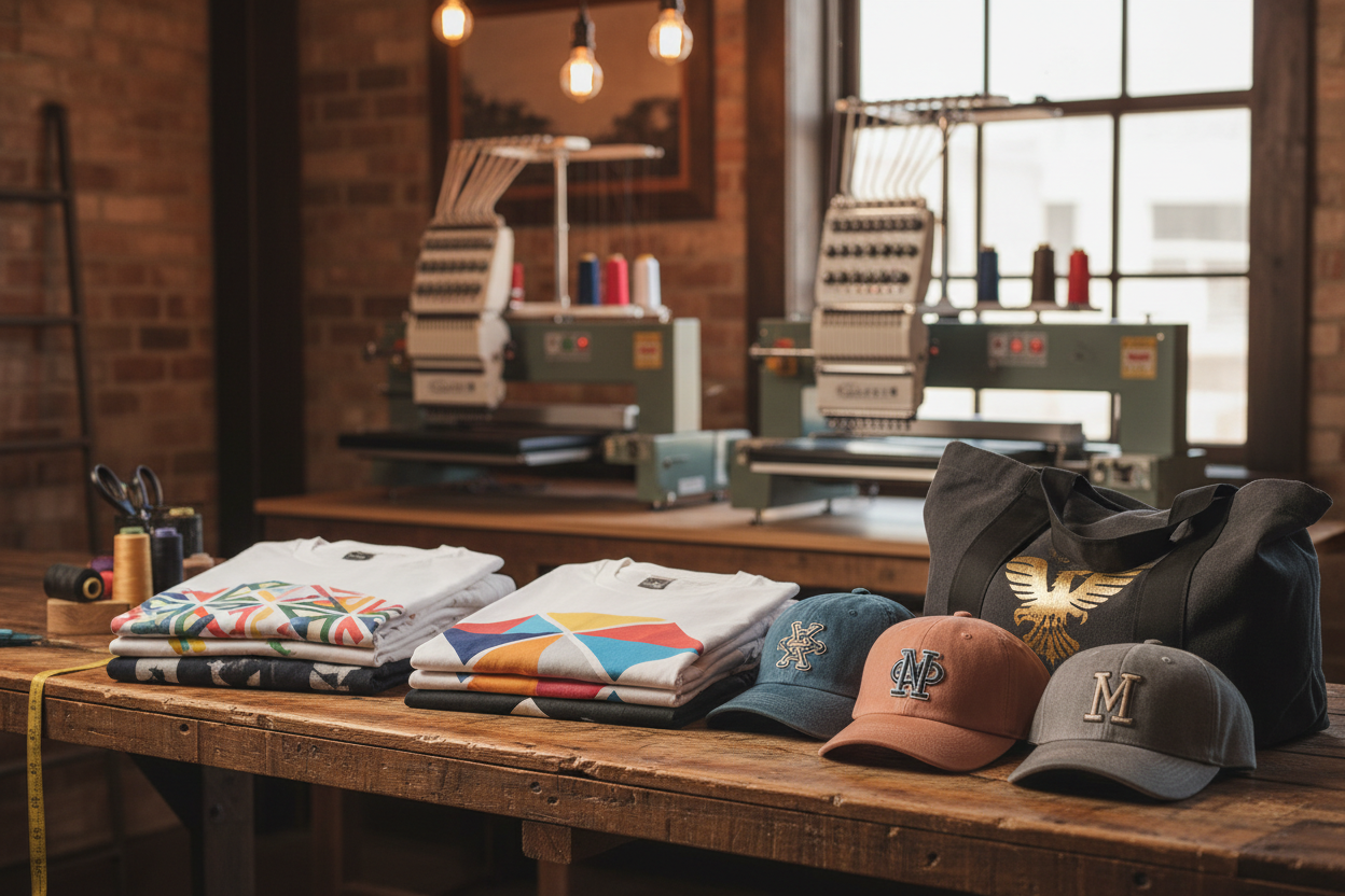 Custom Apparel Printing Workspace
