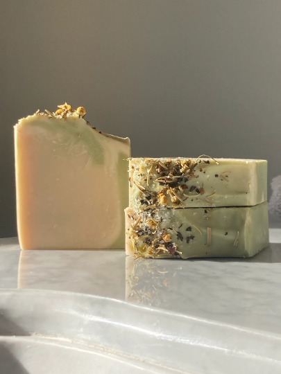 White Sage + Lavender Bar | All-Natural Plant-Based Soap - 3 Feathers Design and Graphics & 3 Feathers Mercantile
