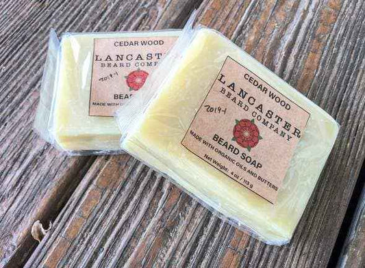 Lancaster Beard Company - Cedar Wood Beard Soap/Shampoo/Face Wash/Shave Soap