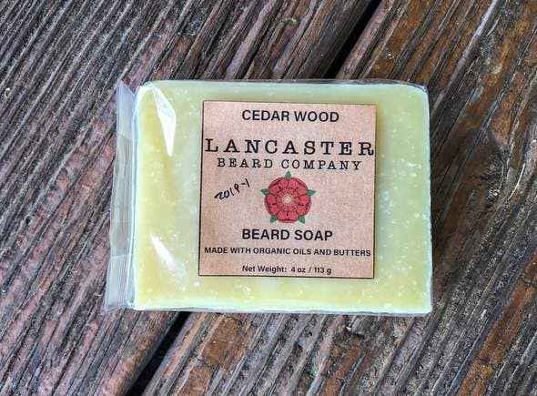 Lancaster Beard Company - Cedar Wood Beard Soap/Shampoo/Face Wash/Shave Soap