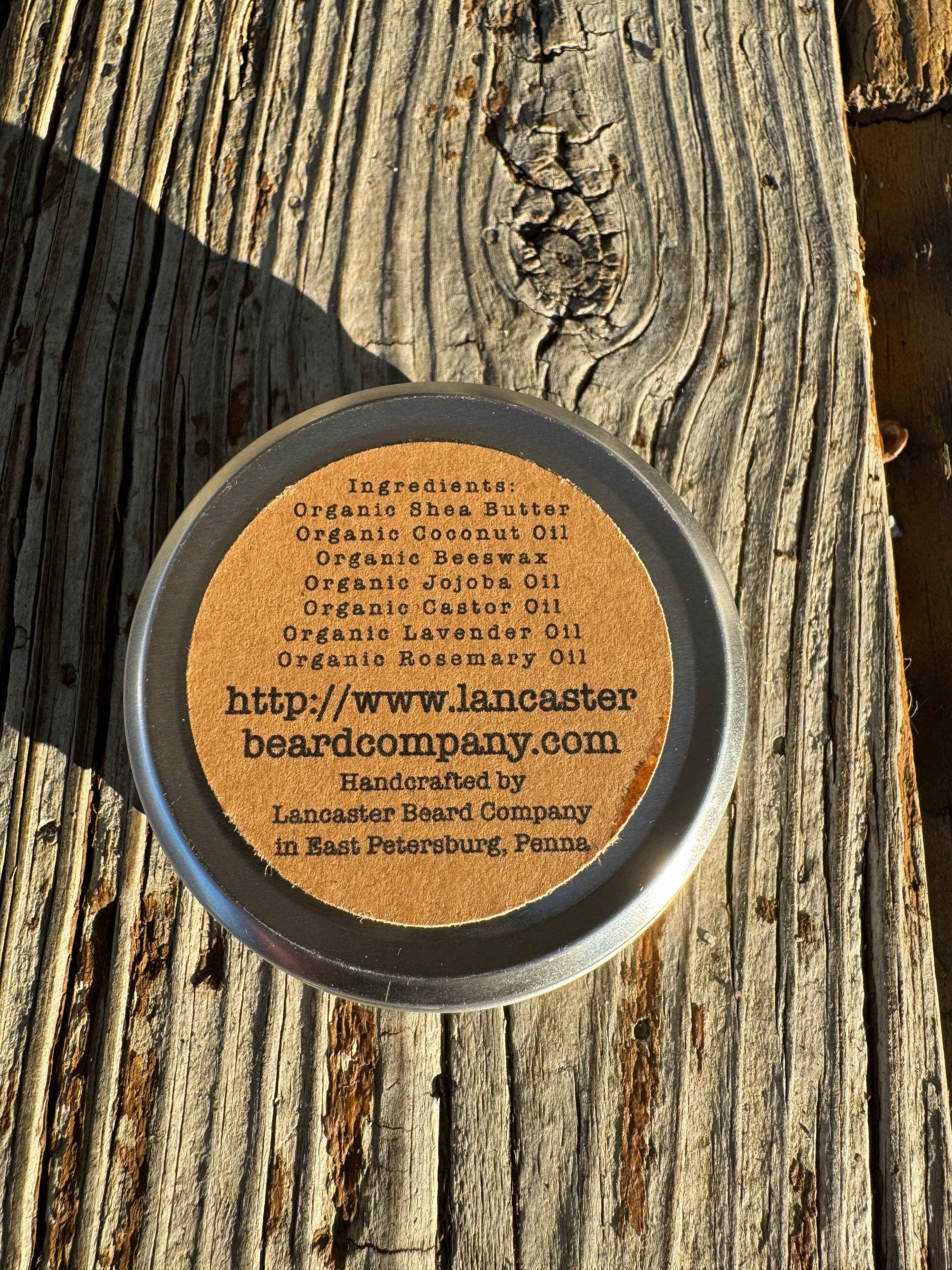 Lancaster Beard Company - Lavender Rosemary Organic Beard Balm: 0.5oz