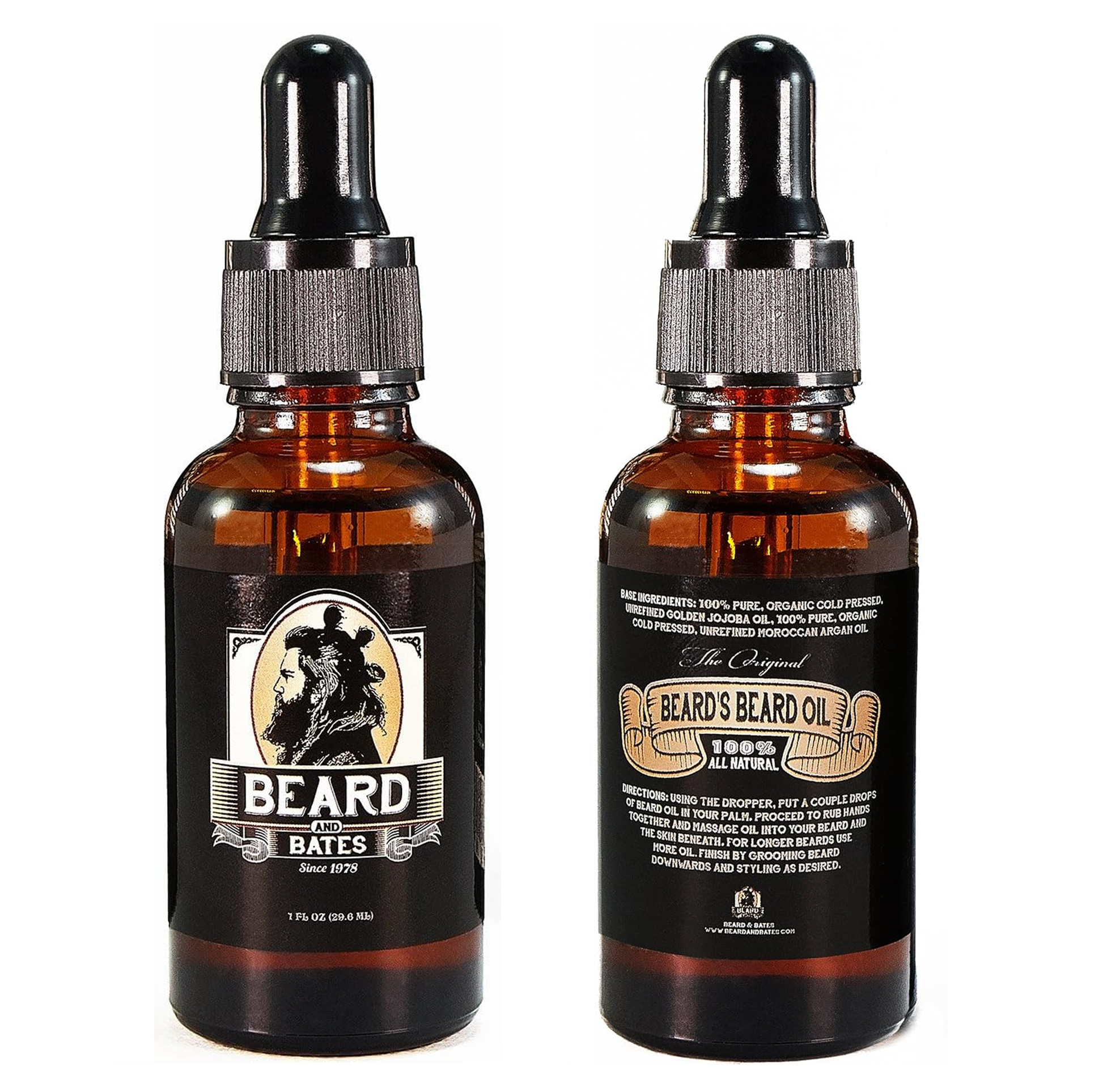 Beard & Bates - The Original Beard's Beard Oil - Original Formula - 3 Feathers Design and Graphics & 3 Feathers Mercantile